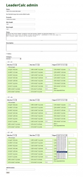 Admin interface Admin interface