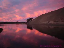 User submitted picture: Sunset at "Rainbow Pool...